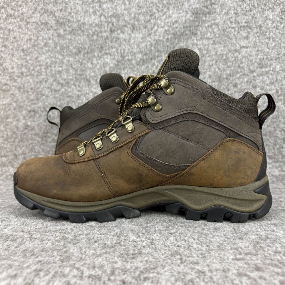 ✅Mens 11 Timberland Mt. Maddsen Hiking Boots Brown Leather Mid Waterproof Shoes - Picture 11 of 12